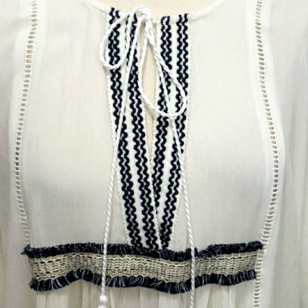 Paparazzi by Biz Boho Style Blouse Size L - Picture 3 of 6